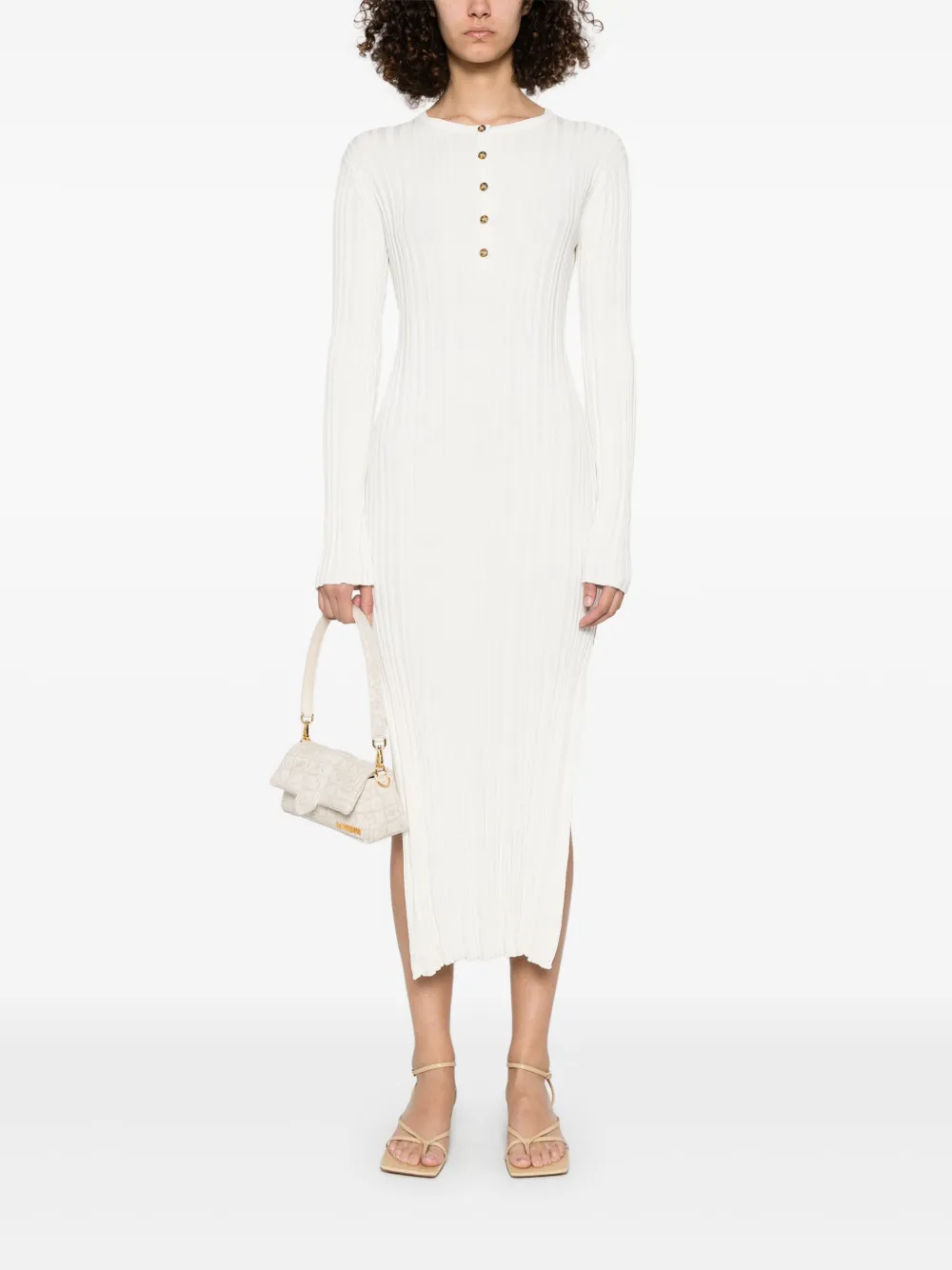 Rochie midi Loulou de Saison Eldara bej - imagine 4