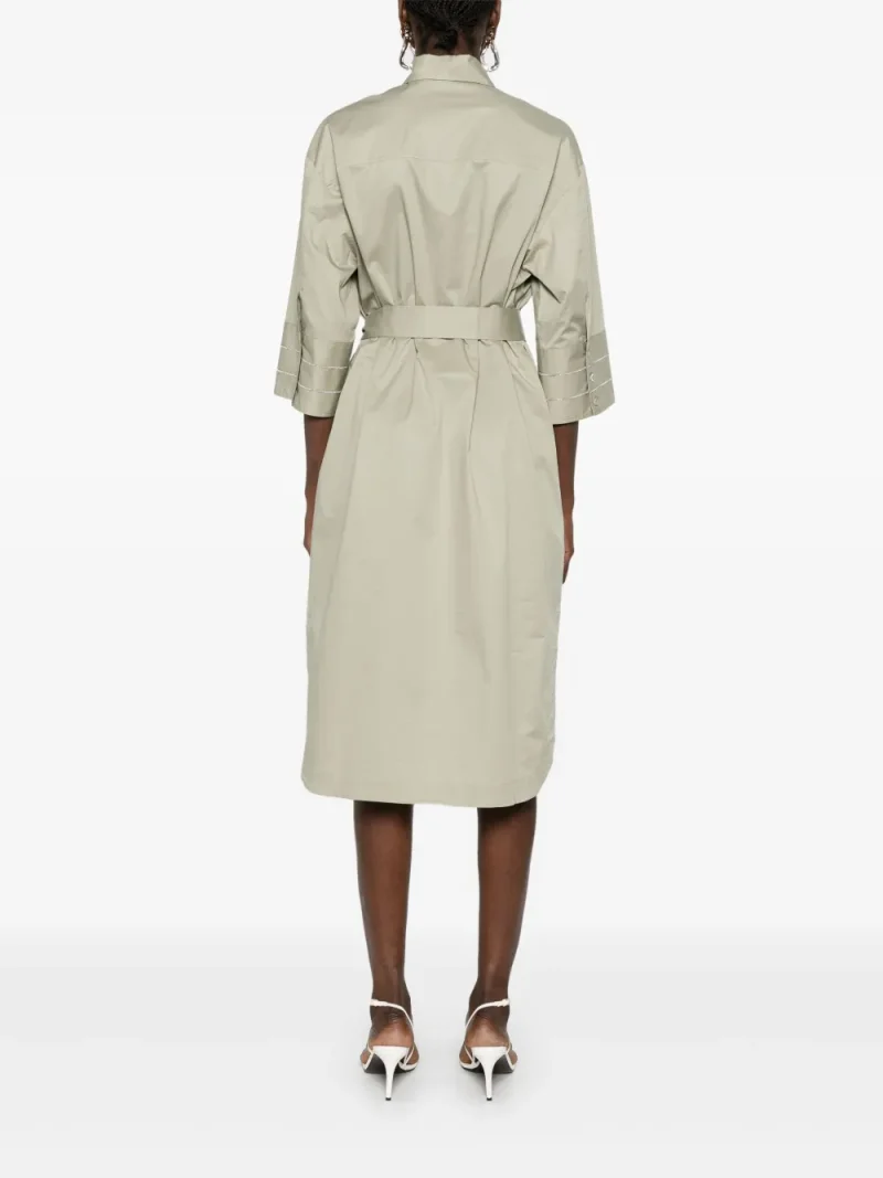 Alternative view of Rochie midi Peserico Bead-Detail khaki