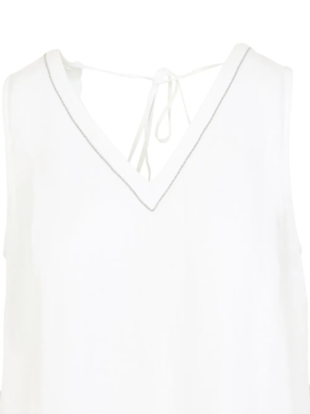 Rochie midi Peserico Linen alb - imagine 3