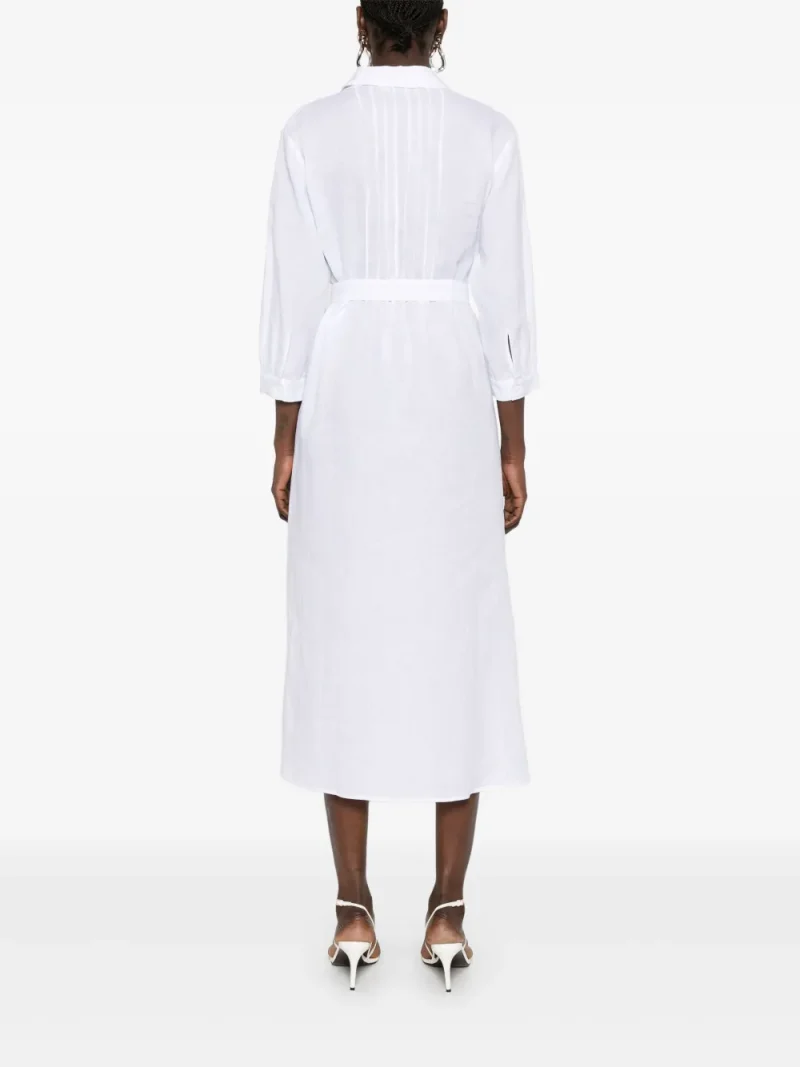 Alternative view of Rochie midi Peserico Pintuck-Detail alb