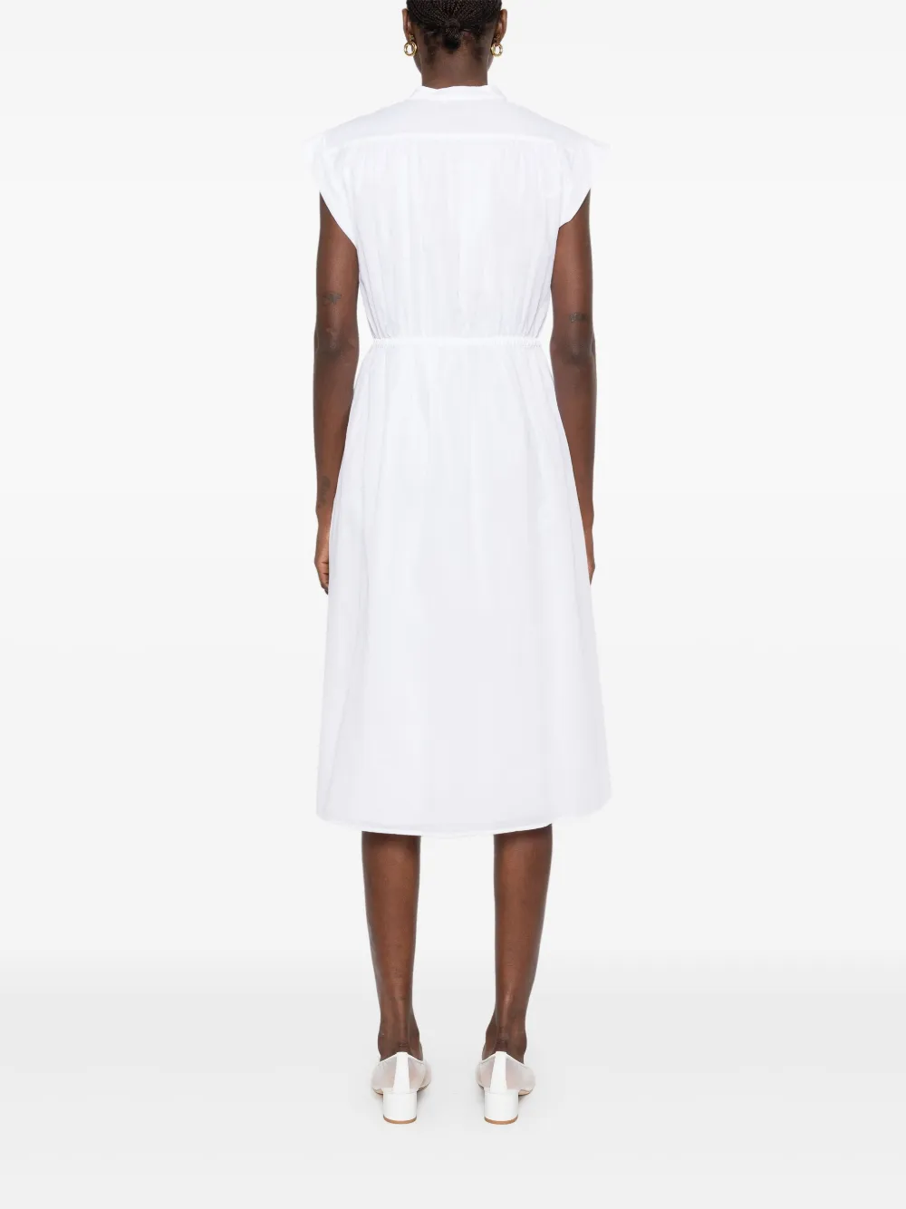 Rochie midi Peserico Cotton alb - imagine 2