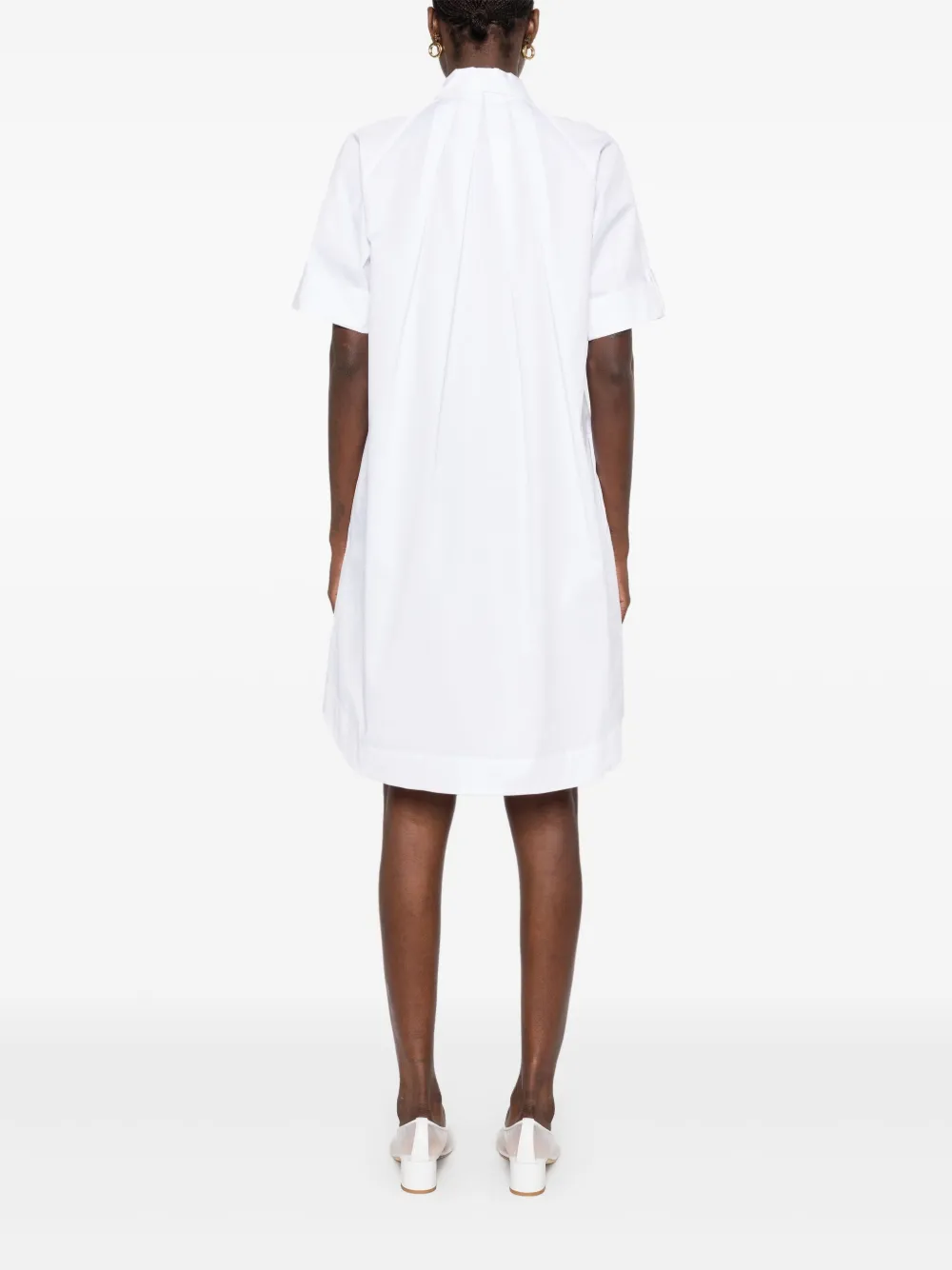 Rochie mini Peserico Poplin alb - imagine 2