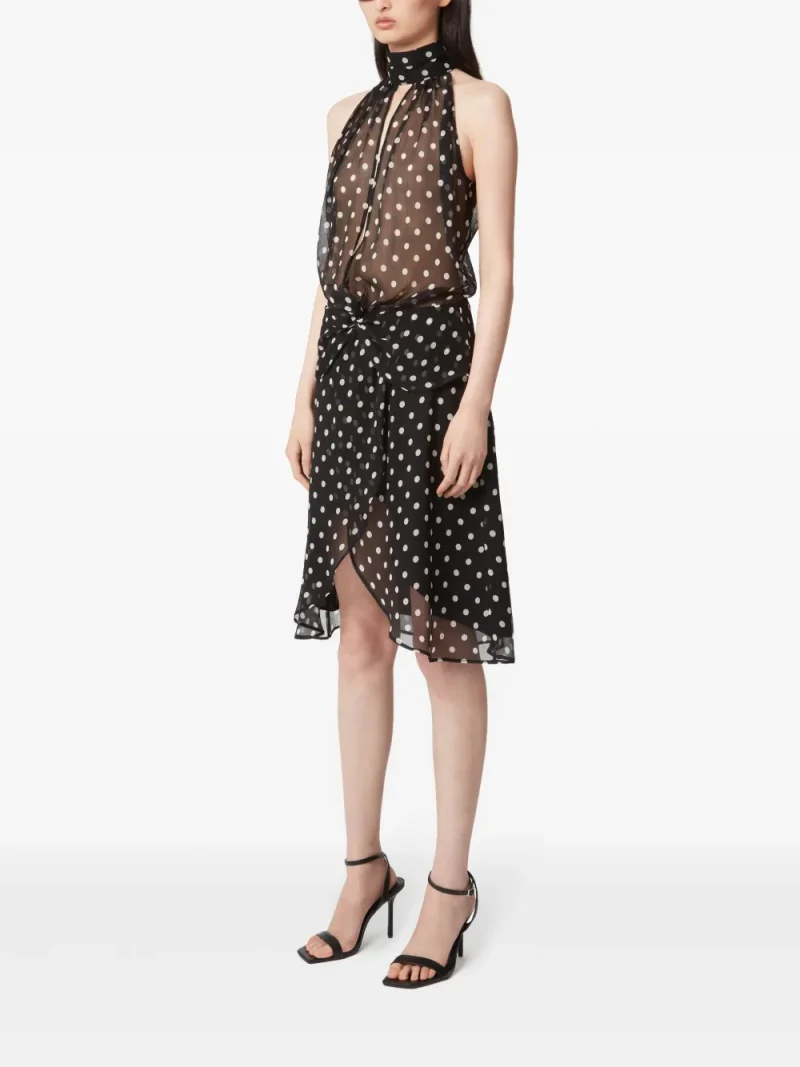 Alternative view of Rochie Nina Ricci Halterneck negru