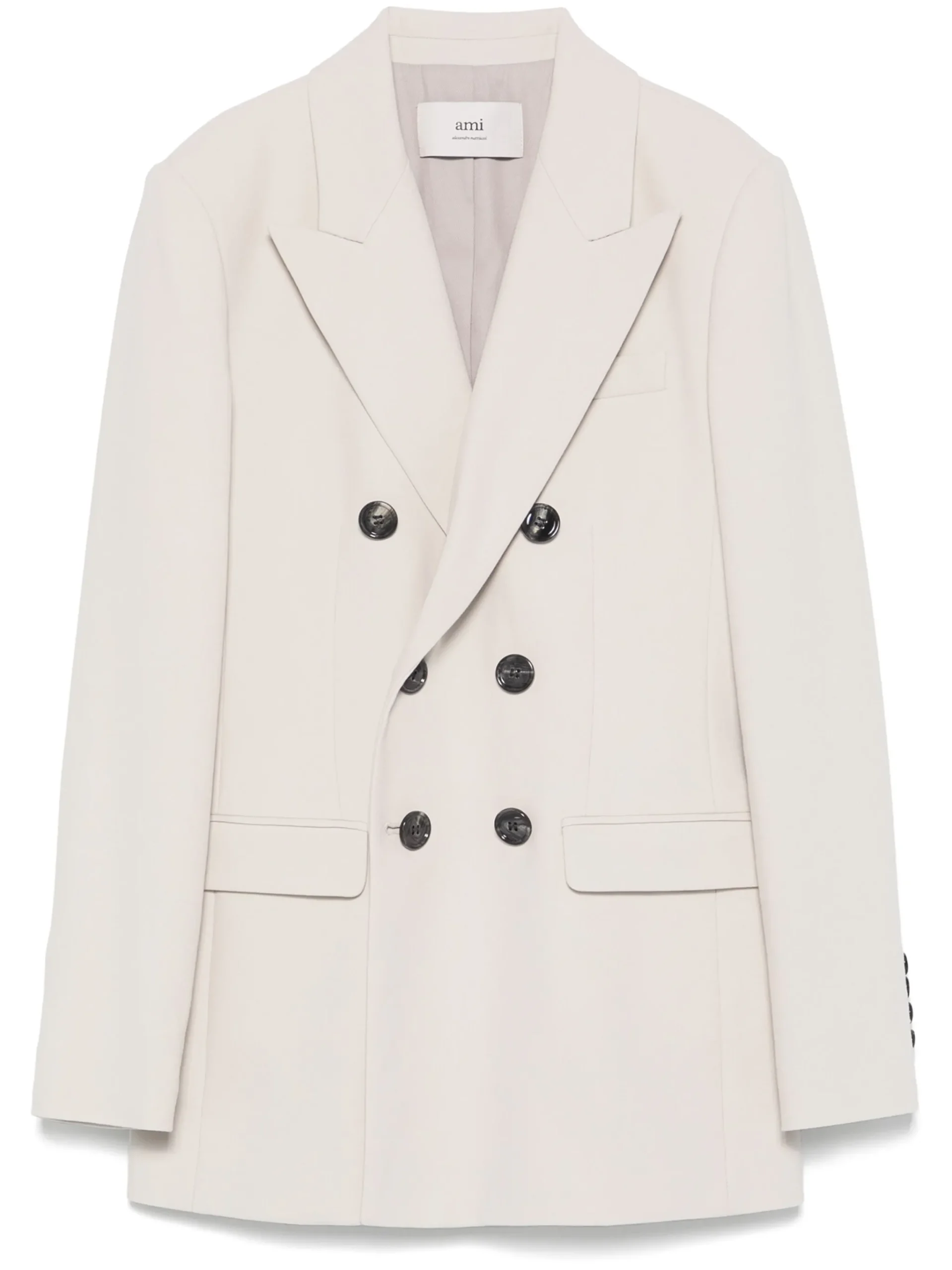 Sacou AMI Paris double-breasted ecru