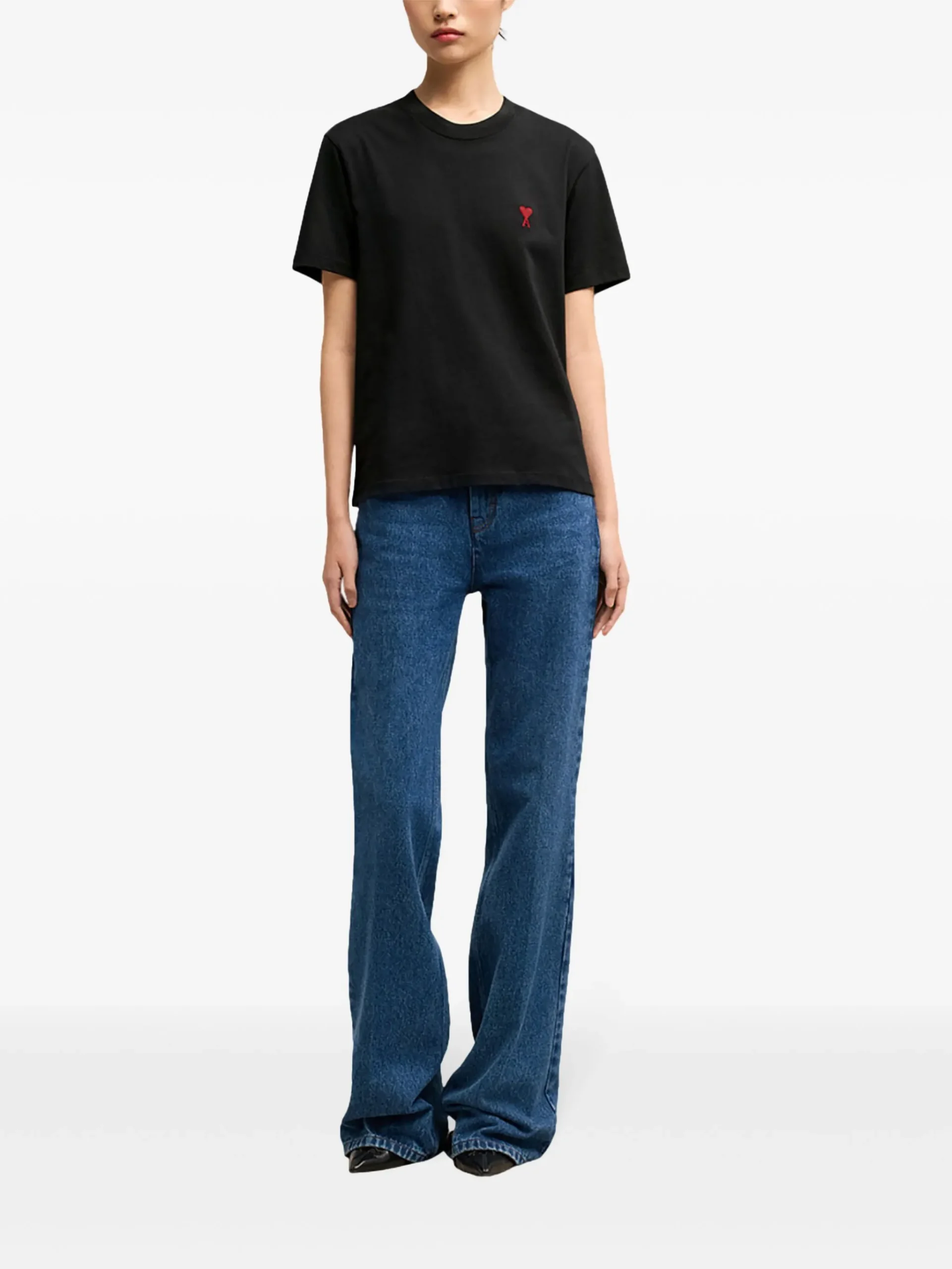 Tricou AMI Paris " Ami De Coeur" negru - imagine 7