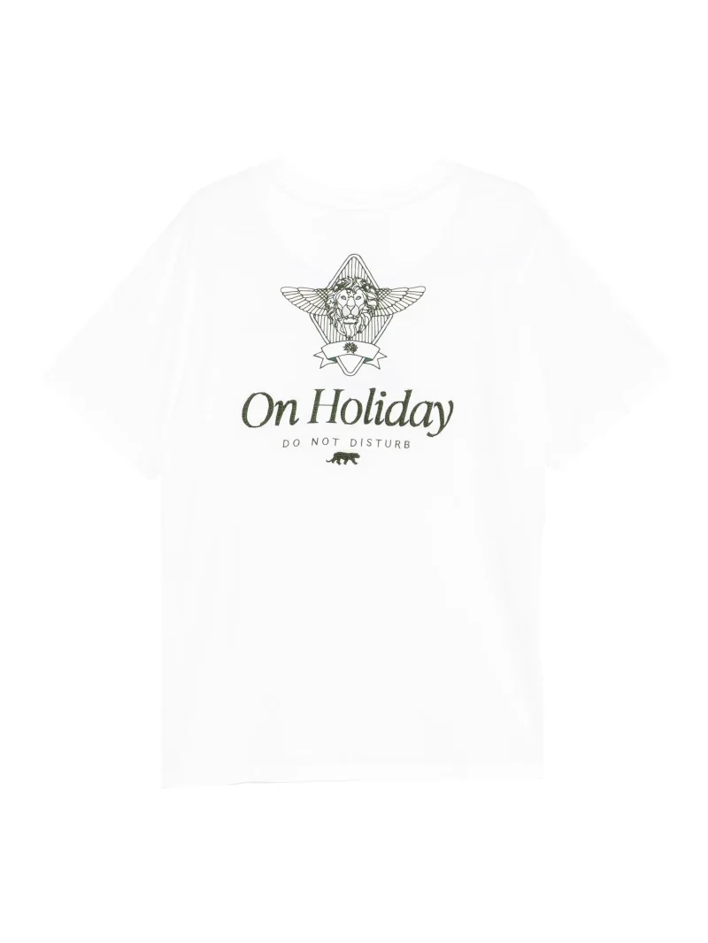 Alternative view of Tricou Camilla slogan-print alb