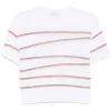 Tricou Peserico Striped alb