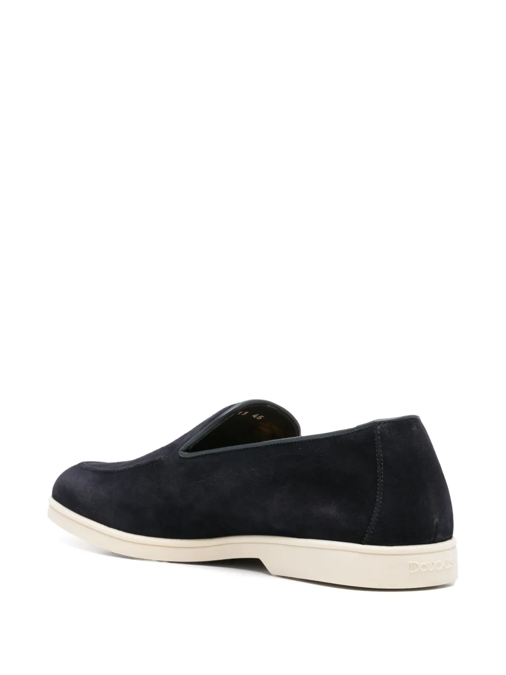Pantofi Doucal’s Suede Loafers bleumarin - imagine 2