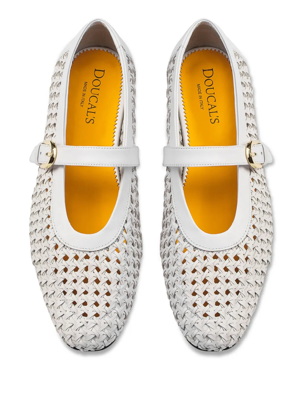 Balerini Doucal's Leather alb - imagine 3