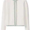 Cardigan Fabiana Filippi sequin-embelisshed alb