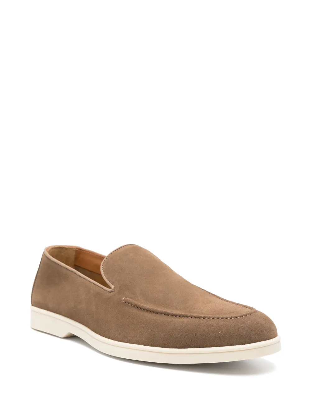 Loafers Doucal's Suede bej - imagine 3