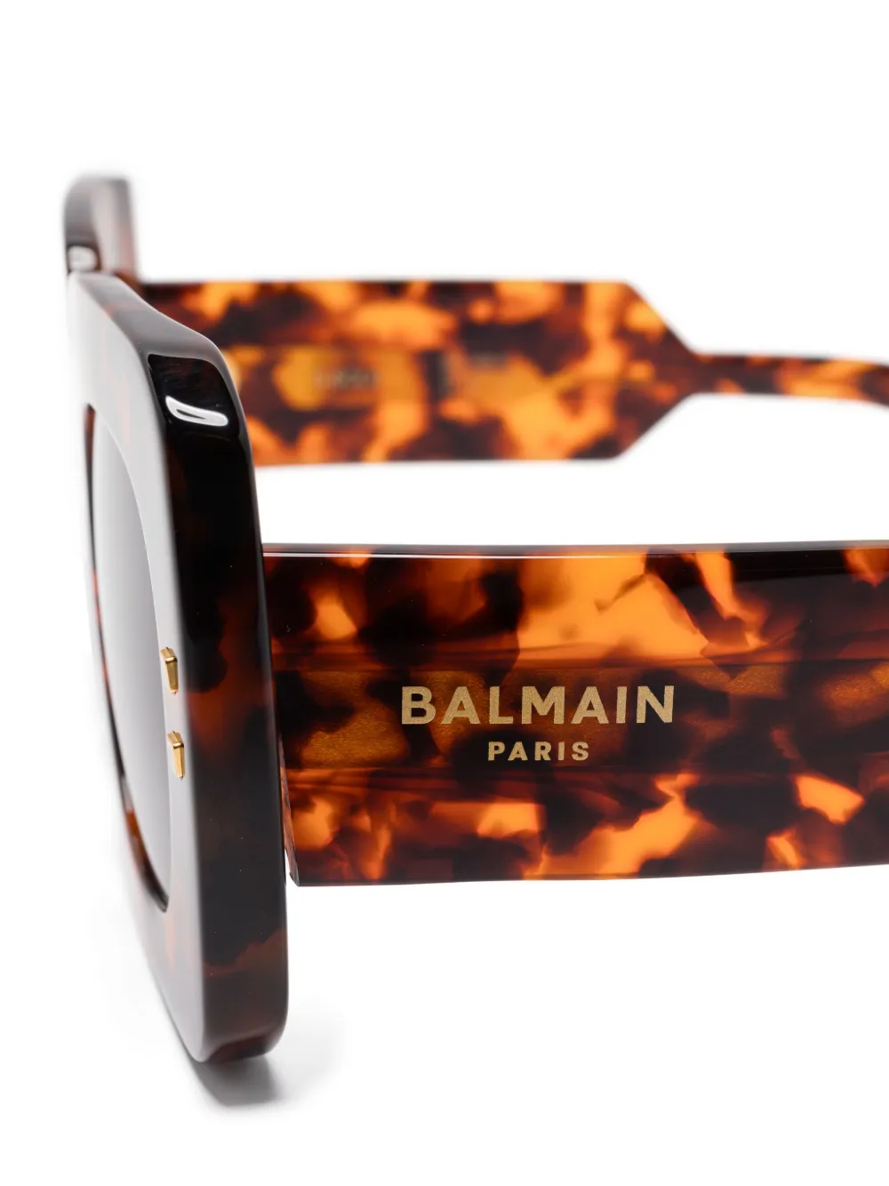 Ochelari de soare Balmain oversize-frame maro - imagine 3