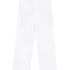 Pantaloni denim Stella McCartney Ripped alb