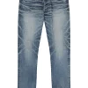 Pantaloni denim Versace Made in Japan Straight-Leg albastru