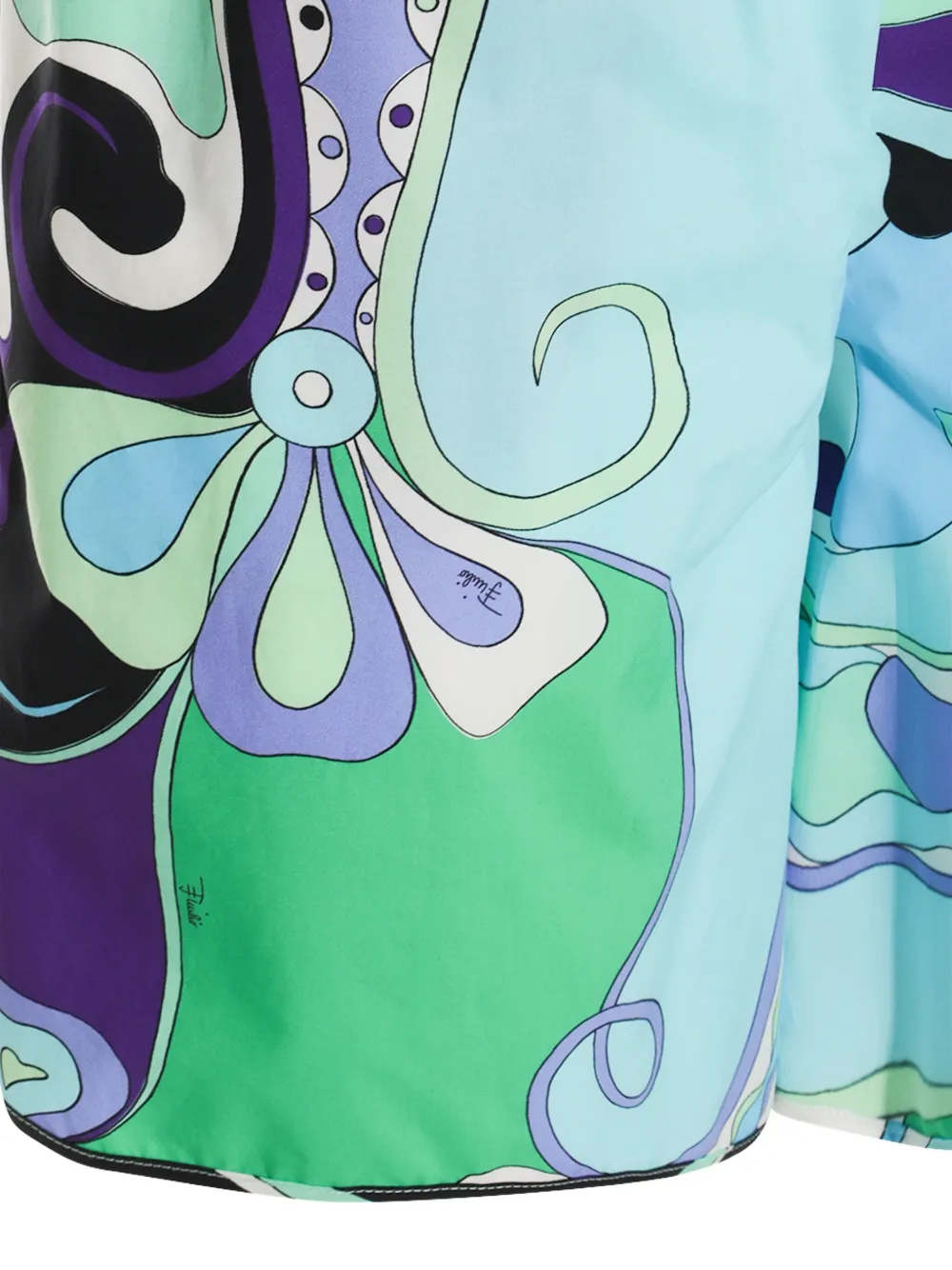 Pantaloni scurti Orchidee-Print multicolor - imagine 3