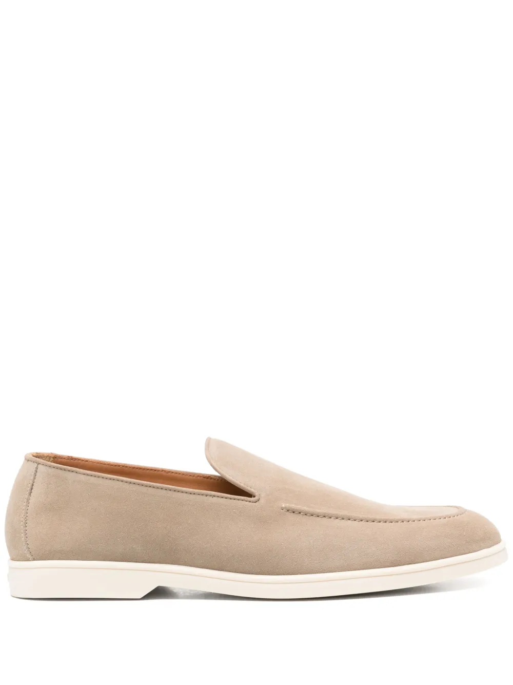 Pantofi Doucal's Suede Loafers bej