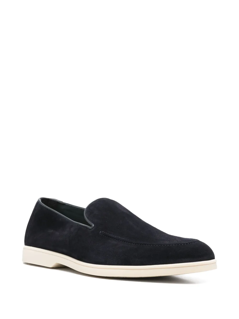 Pantofi Doucal’s Suede Loafers bleumarin - imagine 3