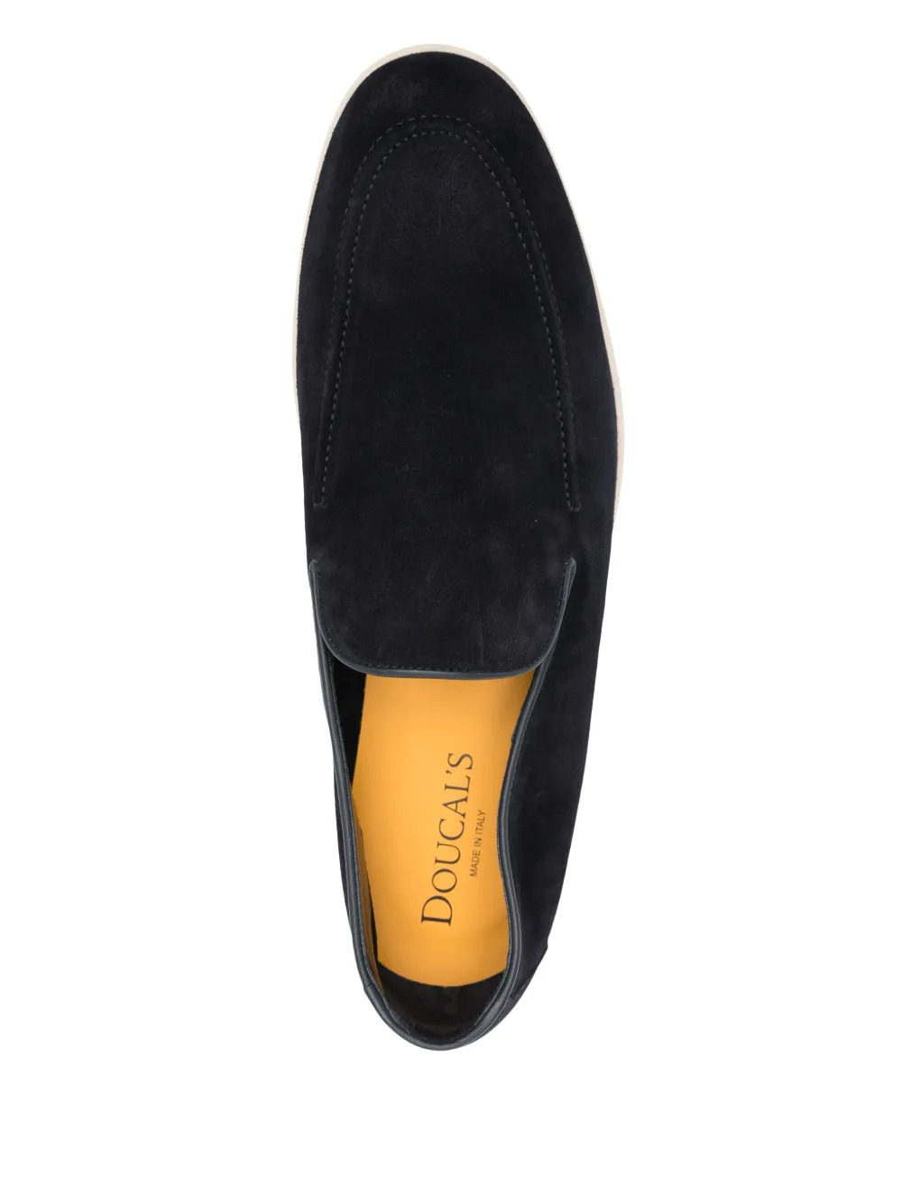 Pantofi Doucal’s Suede Loafers bleumarin - imagine 4