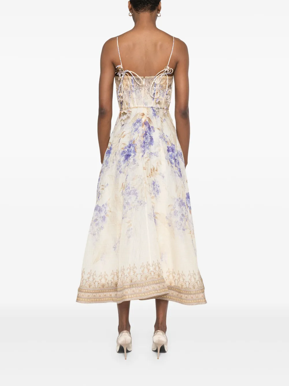 Rochie midi Zimmermann Dawning bej - imagine 2