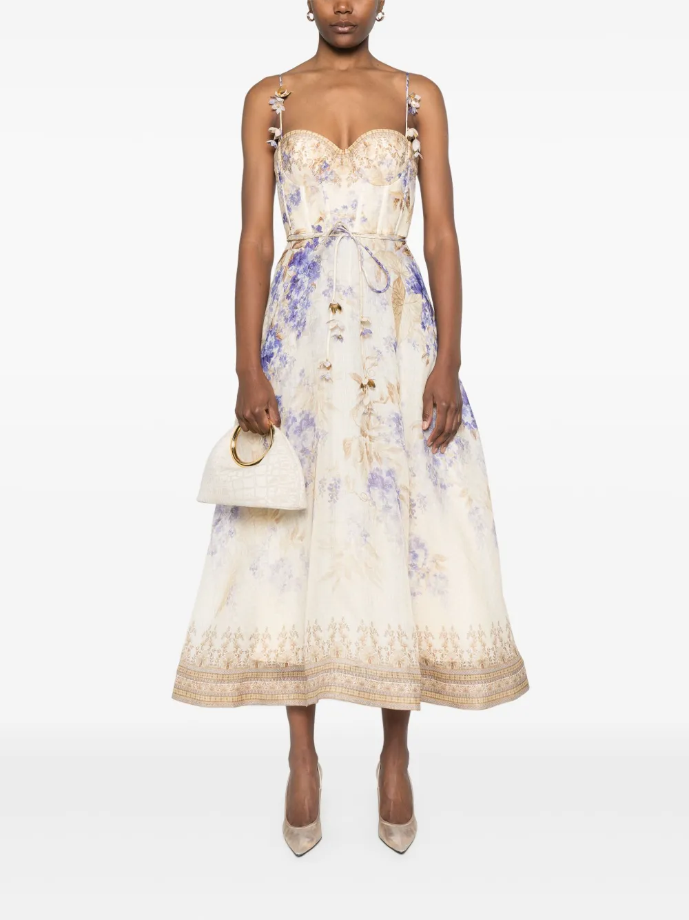 Rochie midi Zimmermann Dawning bej - imagine 4