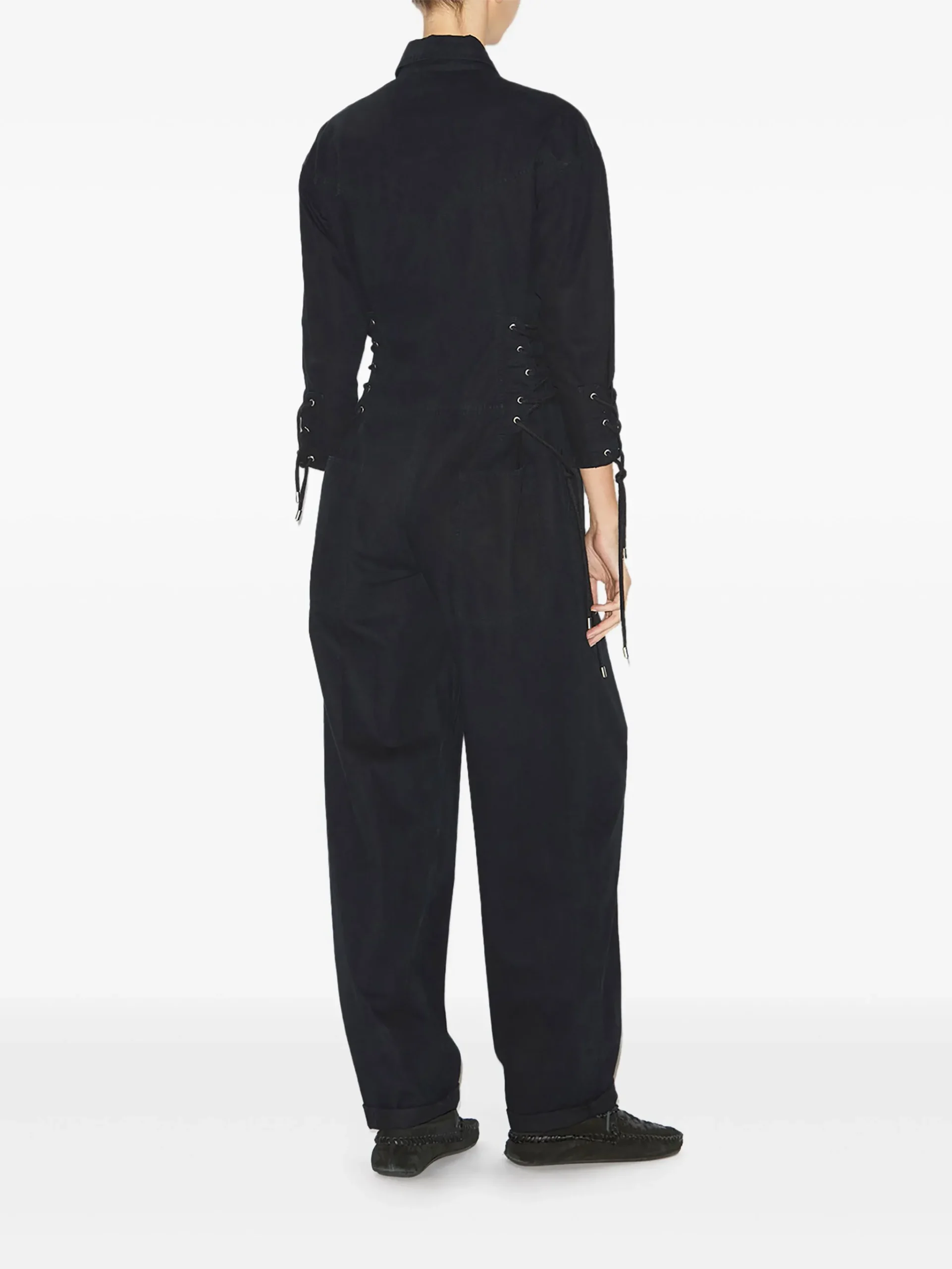 Salopeta Isabel Marant Irianna negru - imagine 4