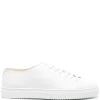 Sneakers Doucal's Grained Leather Lace-Up alb