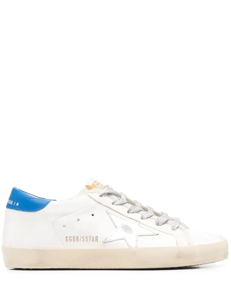 Sneakers Golden Goose Super-Star Leather alb - imagine 4