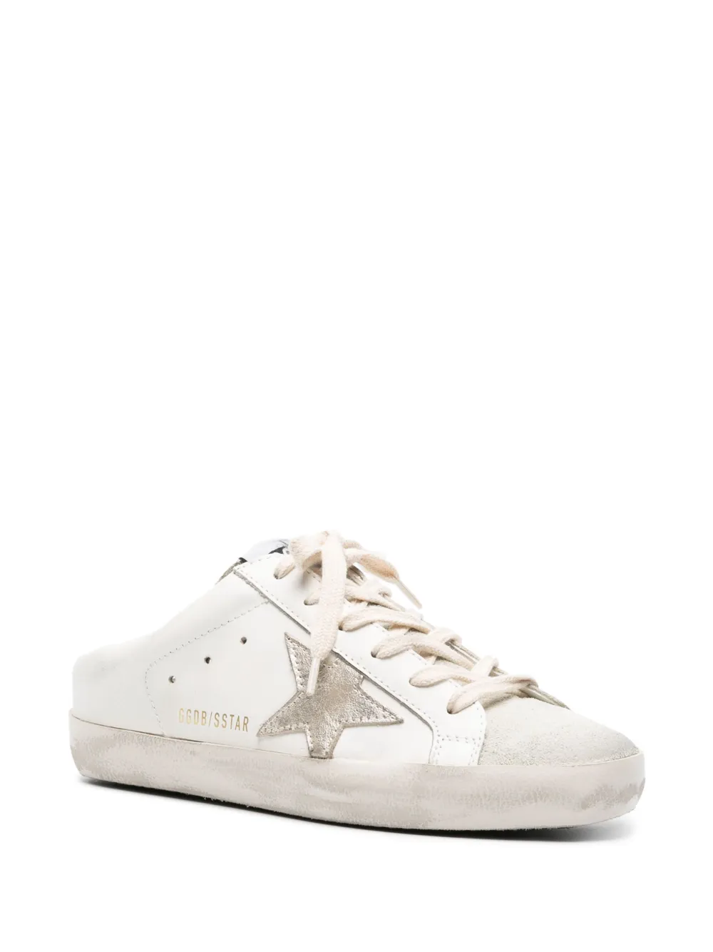 Sneakers Golden Goose Super-Star Sabot alb - imagine 3