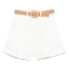 Pantaloni scurti Zimmermann Acacia alb
