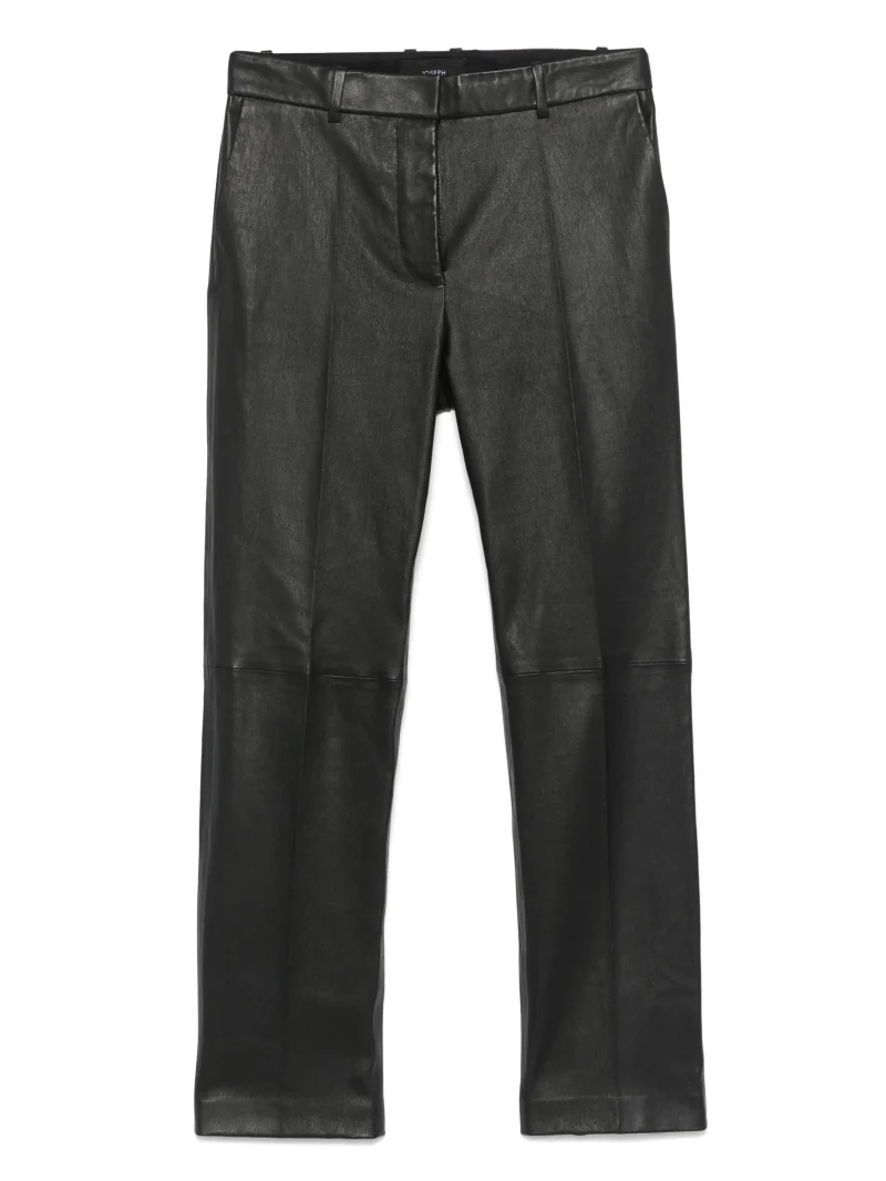 Pantaloni JOSEPH leather negru