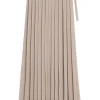 Fusta maxi Ami Paris Pleated bej