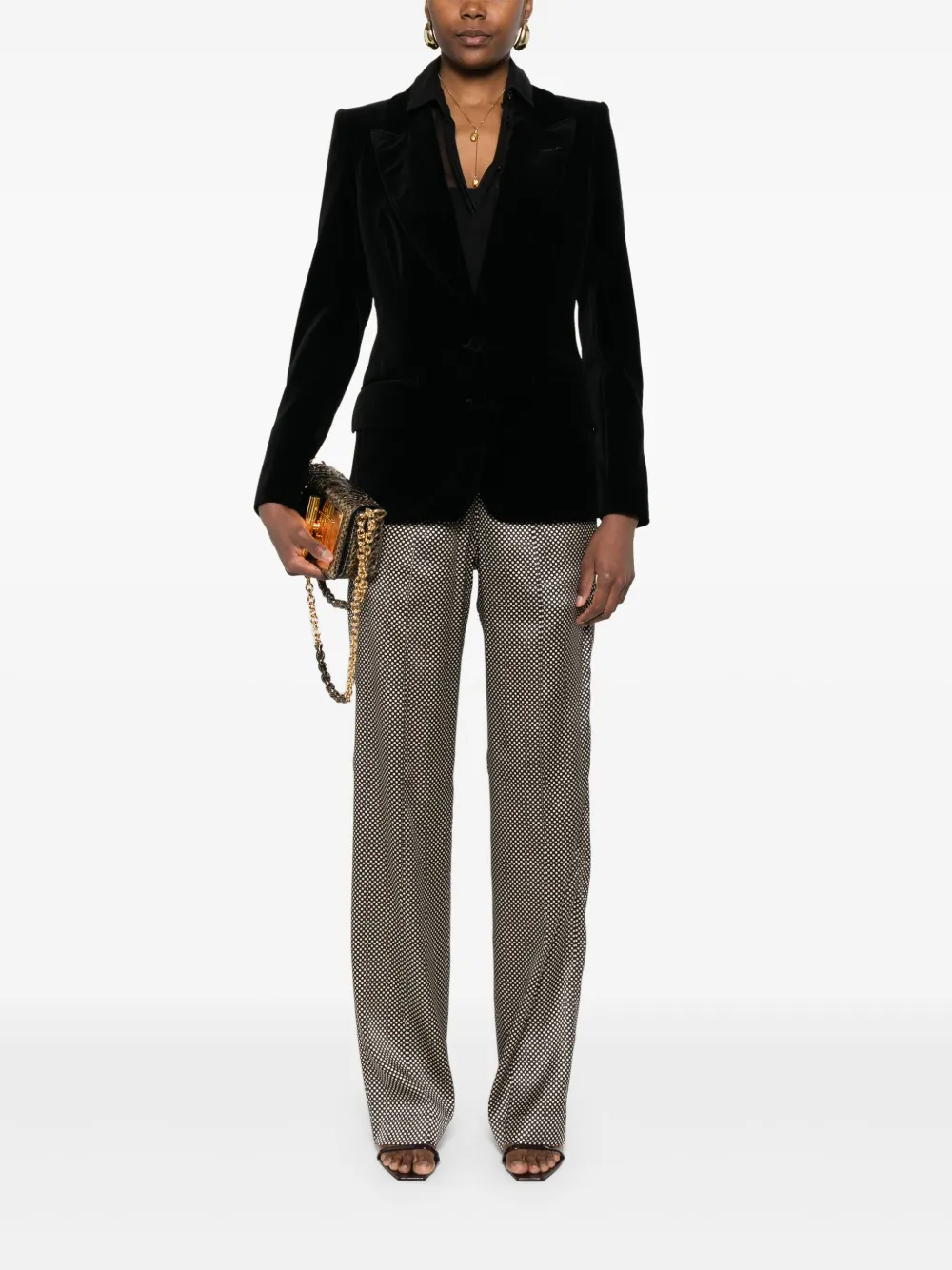 Sacou TOM FORD Single-Breasted negru - imagine 4