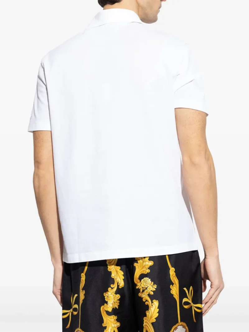 Alternative view of Tricou polo Versace Medusa Zip-Up alb