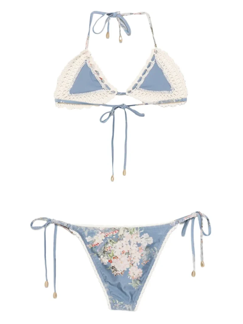 Alternative view of Costum de baie Zimmermann Floral-Print albastru