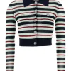 Cardigan Self-Portrait striped multicolor