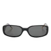 Ochelari de soare Casablanca oval-frame negru