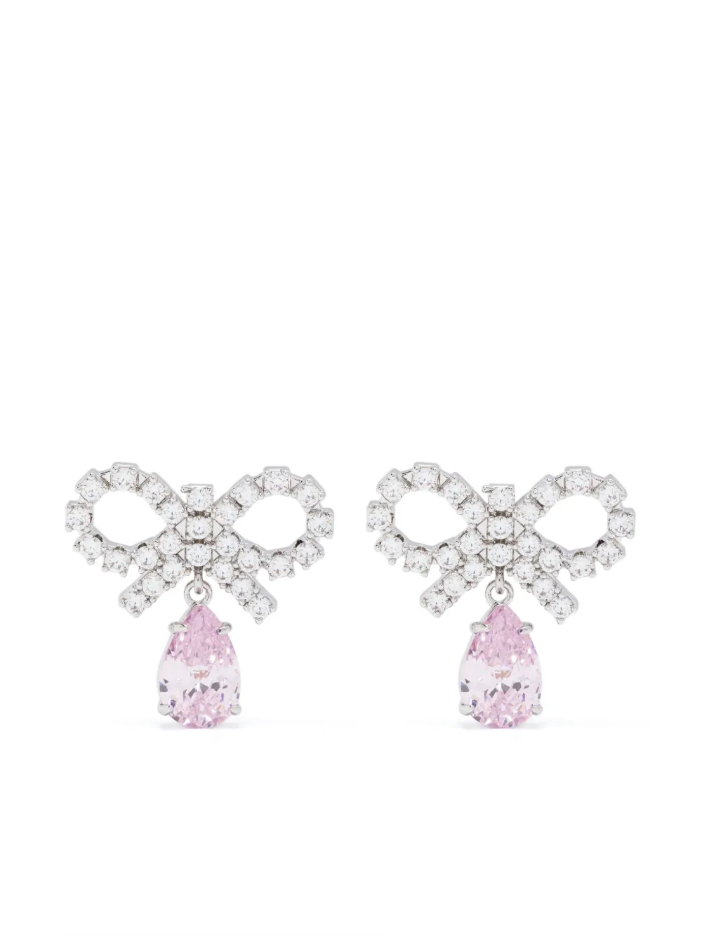 Cercei Self-Portrait Bow-Detail argintiu