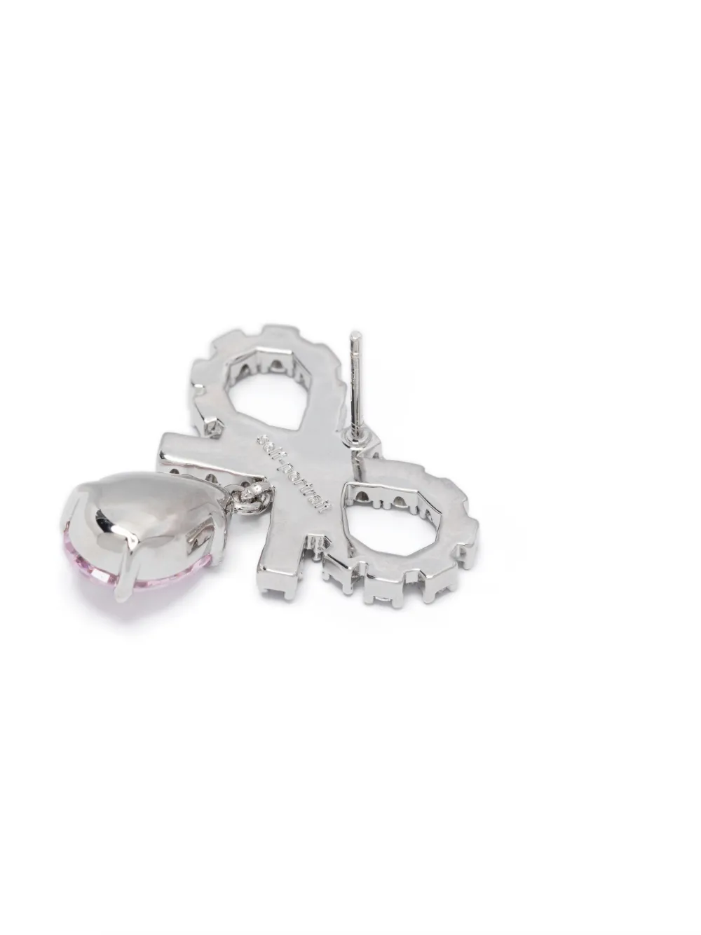 Cercei Self-Portrait Bow-Detail argintiu - imagine 3