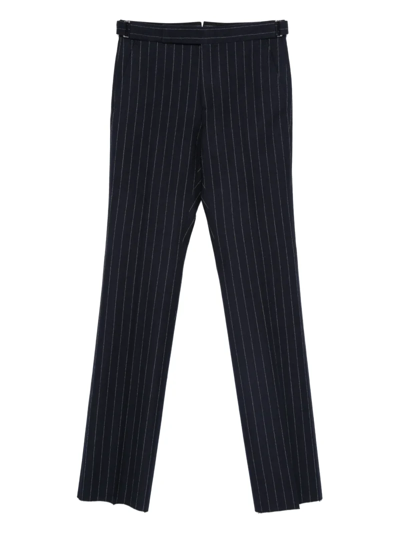 Pantaloni TOM FORD Pinstripe wool albastru