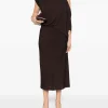 Rochie TOM FORD asymmetric maro