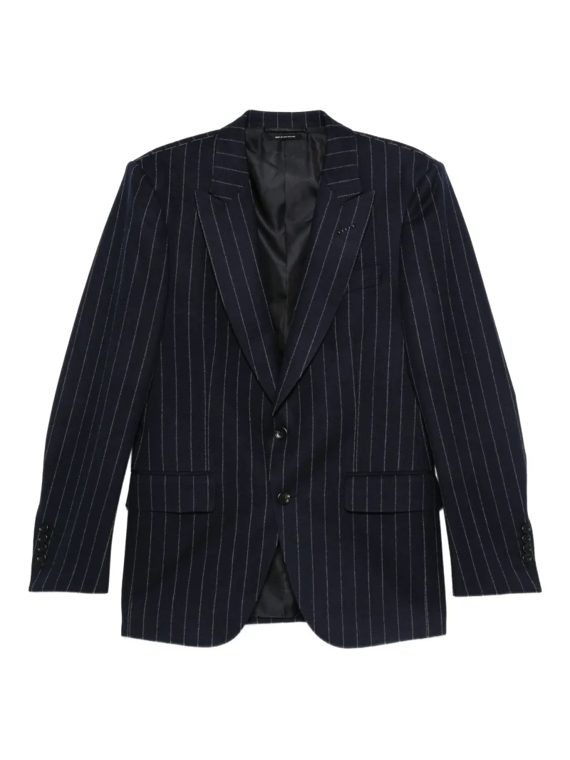 Sacou TOM FORD pinstripe wool albastru