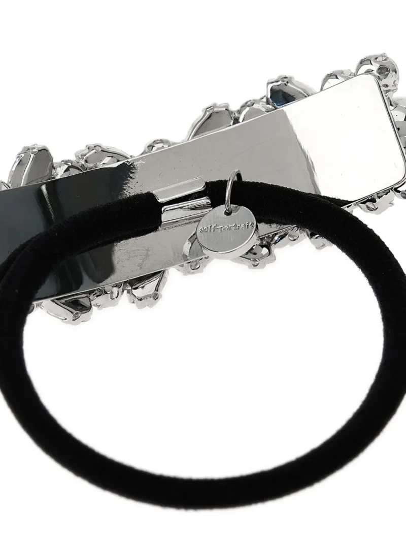 Alternative view of Accesoriu par Self-Portrait Crystal-Embellished argintiu