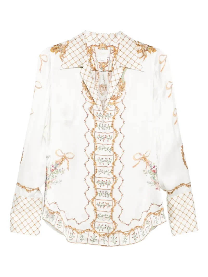 Bluza Camilla Dressing Room Drama Pyjama alb