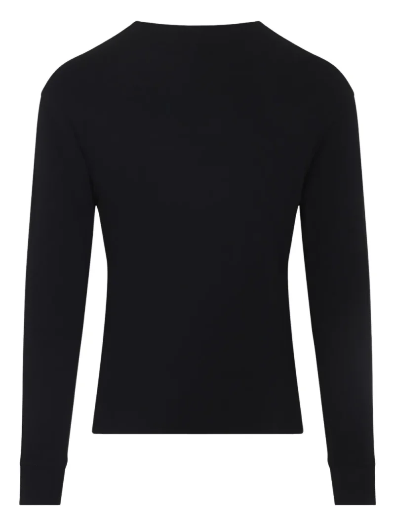 Alternative view of Bluza TOM FORD Button-Placket Long-Sleeve negru
