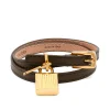 Bratara TOM FORD Padlock Leather khaki