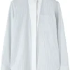 Camasa JIL SANDER Striped Cotton alb