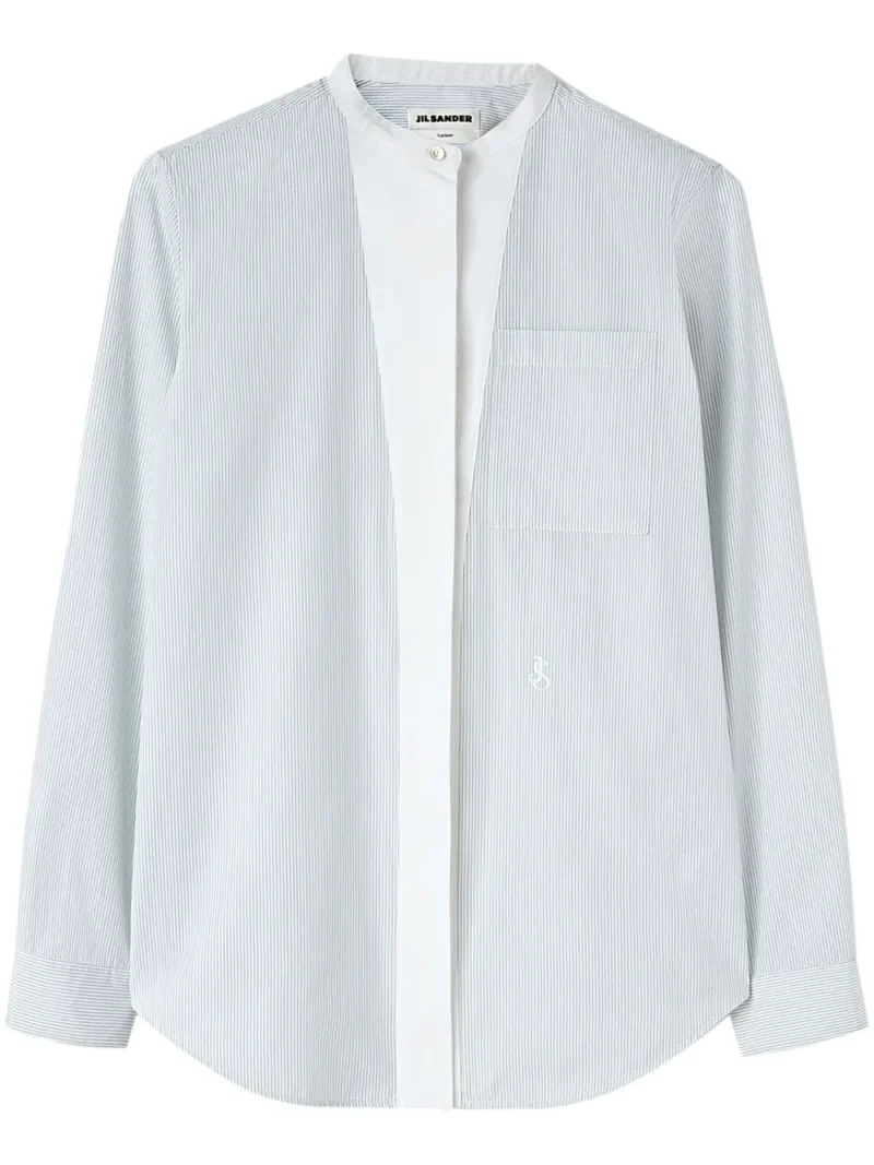 Camasa JIL SANDER Striped Cotton alb