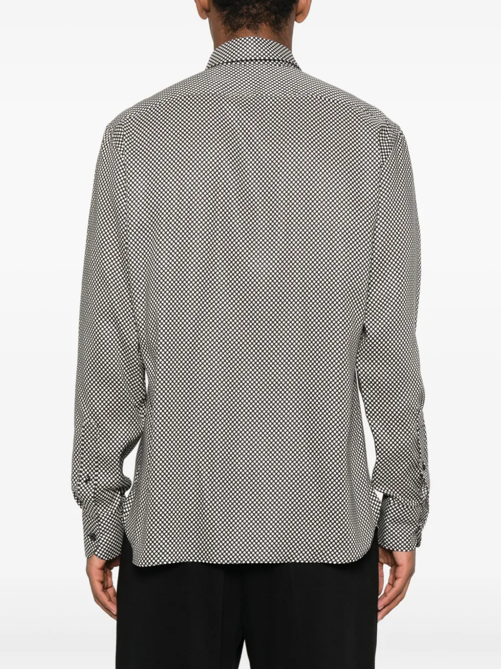 Camasa TOM FORD Polka Dot-Pattern ecru - imagine 2