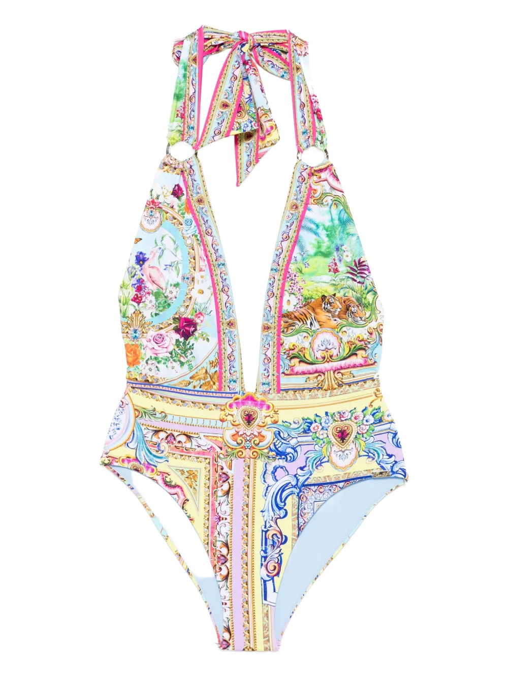 Costum de baie Camilla Halter-Neck multicolor