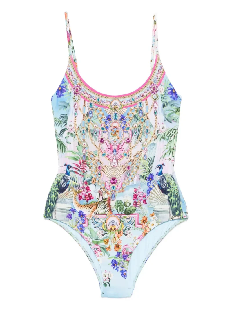 Costum de baie Camilla Jewel-Embellished multicolor